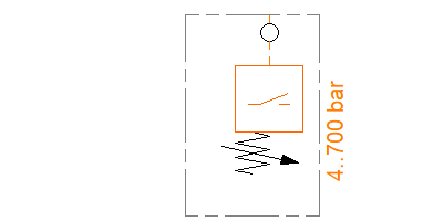 Pressure switch at B: B_